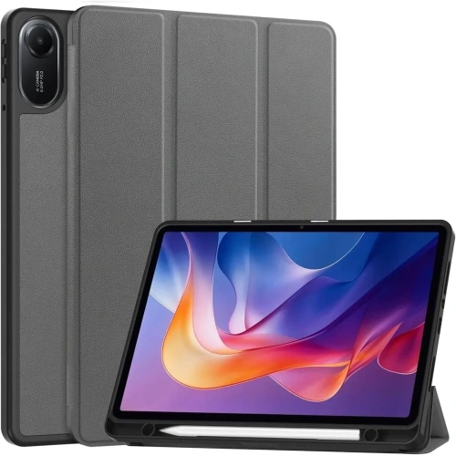 Etui z klapką Bizon Case Tab Lizard do Xiaomi Redmi Pad 2 szare