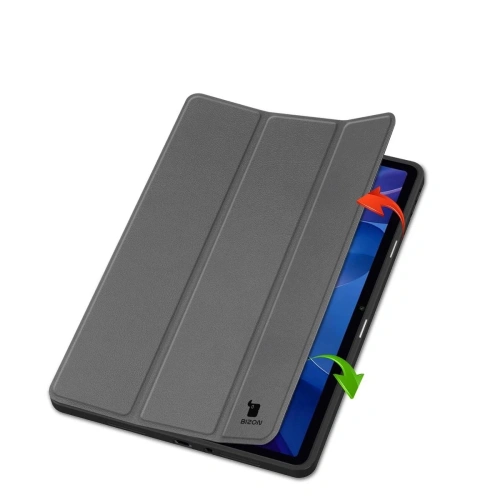 Etui z klapką Bizon Case Tab Lizard do Xiaomi Redmi Pad 2 szare