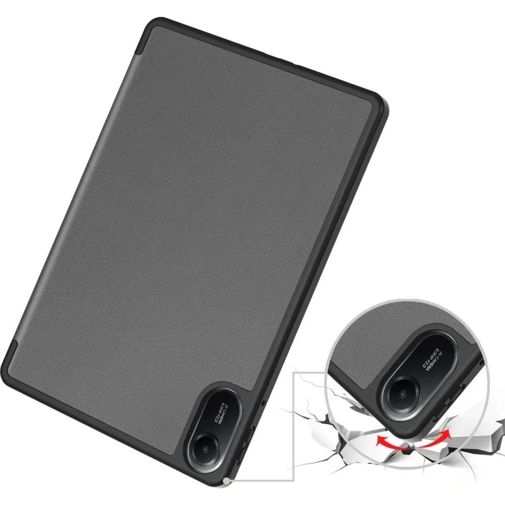 Etui z klapką Bizon Case Tab Lizard do Xiaomi Redmi Pad 2 szare