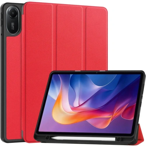Etui z klapką Bizon Case Tab Lizard do Xiaomi Redmi Pad 2 czerwone