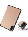 Etui z klapką Bizon Case Tab Lizard do Xiaomi Redmi Pad 2 różowozłote