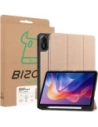 Etui z klapką Bizon Case Tab Lizard do Xiaomi Redmi Pad 2 różowozłote