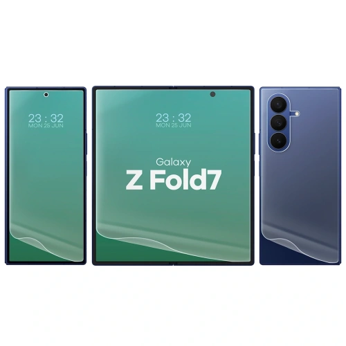 Folia hydrożelowa na tył, przód i środek Bizon Glass Hydrogel Set do Samsung Galaxy Z Fold7