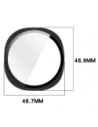 Etui ze szkłem do zegarka Bizon Case+Glass Watch do Samsung Galaxy Watch 8 44mm czarne