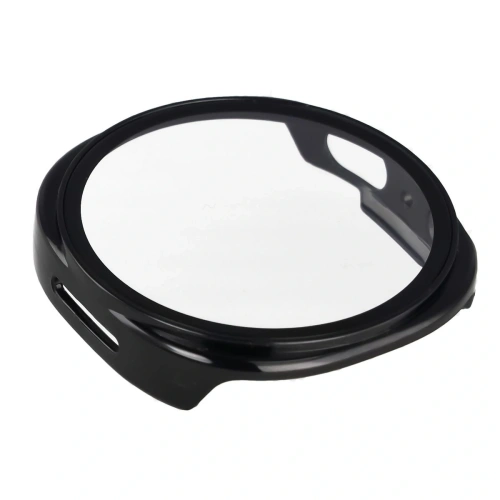 Etui ze szkłem do zegarka Bizon Case+Glass Watch do Samsung Galaxy Watch 8 44mm czarne