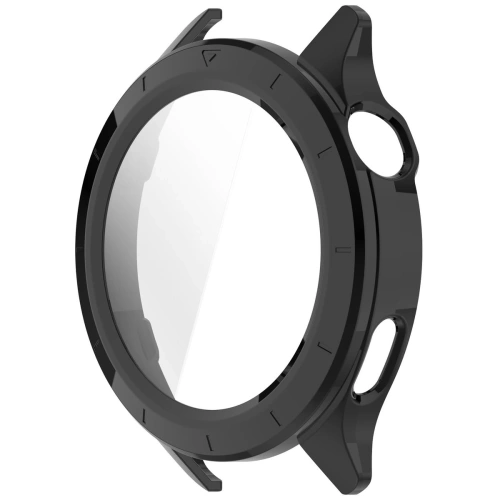 Etui ze szkłem do zegarka Bizon Case+Glass Watch do Xiaomi Watch S4 czarne