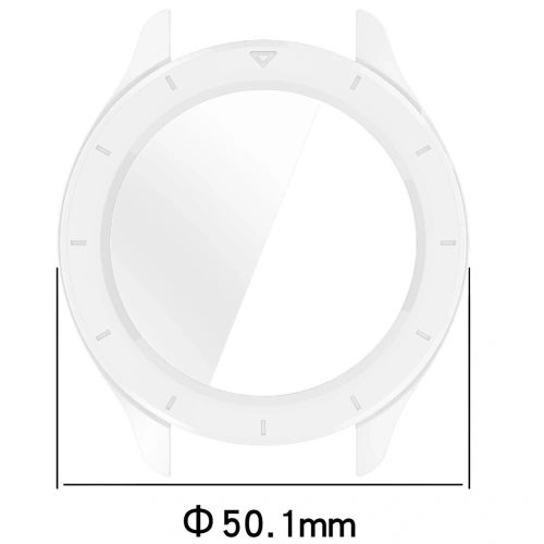 Etui ze szkłem do zegarka Bizon Case+Glass Watch do Xiaomi Watch S4 przezroczyste