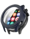 Etui ze szkłem do zegarka Bizon Case+Glass Watch do Xiaomi Watch S4 niebieskie