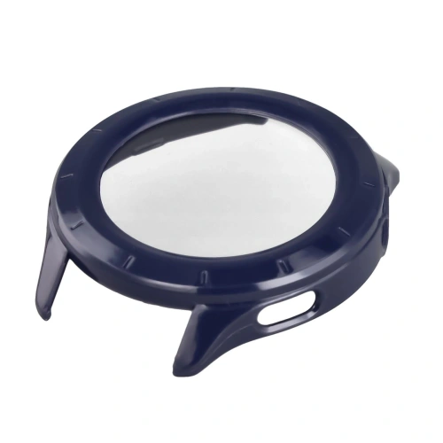 Etui ze szkłem do zegarka Bizon Case+Glass Watch do Xiaomi Watch S4 niebieskie