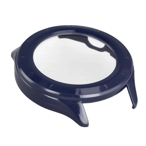 Etui ze szkłem do zegarka Bizon Case+Glass Watch do Xiaomi Watch S4 niebieskie