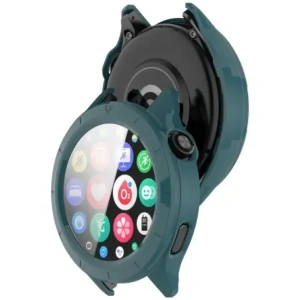 Etui ze szkłem do zegarka Bizon Case+Glass Watch do Xiaomi Watch S4 zielone