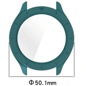 Etui ze szkłem do zegarka Bizon Case+Glass Watch do Xiaomi Watch S4 zielone