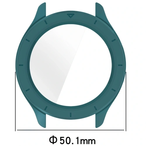 Etui ze szkłem do zegarka Bizon Case+Glass Watch do Xiaomi Watch S4 zielone