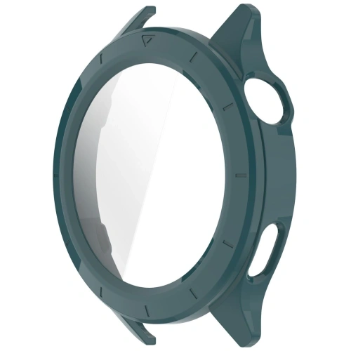 Etui ze szkłem do zegarka Bizon Case+Glass Watch do Xiaomi Watch S4 zielone