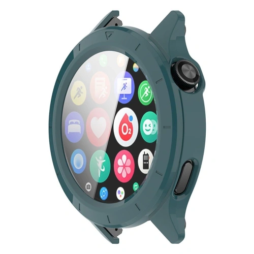 Etui ze szkłem do zegarka Bizon Case+Glass Watch do Xiaomi Watch S4 zielone