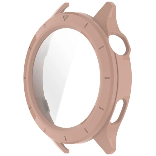 Etui ze szkłem do zegarka Bizon Case+Glass Watch do Xiaomi Watch S4 różowe