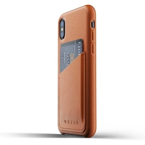Hurtownia GSM - Etui Mujjo Full Leather Wallet Apple iPhone X/XS (brązowe) - MUJ022BR - {ean13} - Hurt