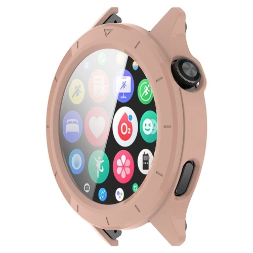 Etui ze szkłem do zegarka Bizon Case+Glass Watch do Xiaomi Watch S4 różowe