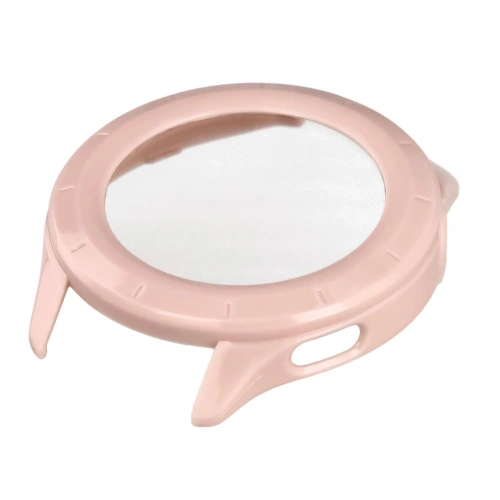 Etui ze szkłem do zegarka Bizon Case+Glass Watch do Xiaomi Watch S4 różowe