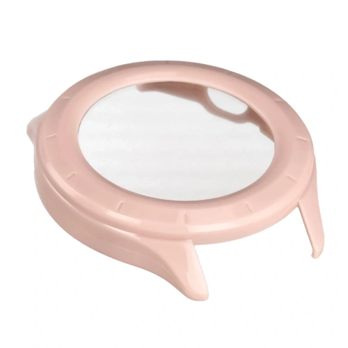 Etui ze szkłem do zegarka Bizon Case+Glass Watch do Xiaomi Watch S4 różowe