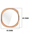 Etui z osłoną ekranu Bizon Case Watch Felipe do Samsung Galaxy Watch 8 44mm różowozłote