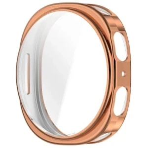 Etui z osłoną ekranu Bizon Case Watch Felipe do Samsung Galaxy Watch 8 44mm różowozłote