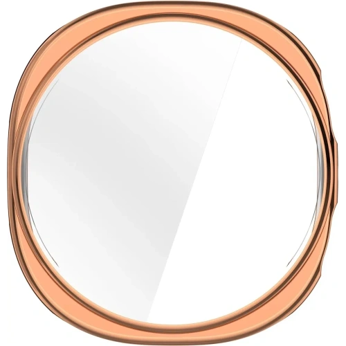 Etui z osłoną ekranu Bizon Case Watch Felipe do Samsung Galaxy Watch 8 44mm różowozłote