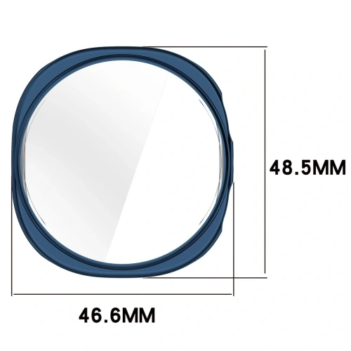 Etui z osłoną ekranu Bizon Case Watch Felipe do Samsung Galaxy Watch 8 44mm niebieskie