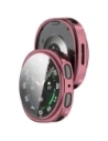 Etui z osłoną ekranu Bizon Case Watch Felipe do Samsung Galaxy Watch 8 44mm różowe