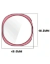 Etui z osłoną ekranu Bizon Case Watch Felipe do Samsung Galaxy Watch 8 44mm różowe