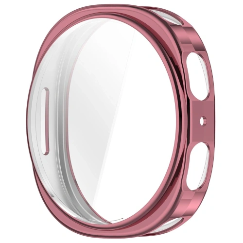 Etui z osłoną ekranu Bizon Case Watch Felipe do Samsung Galaxy Watch 8 44mm różowe