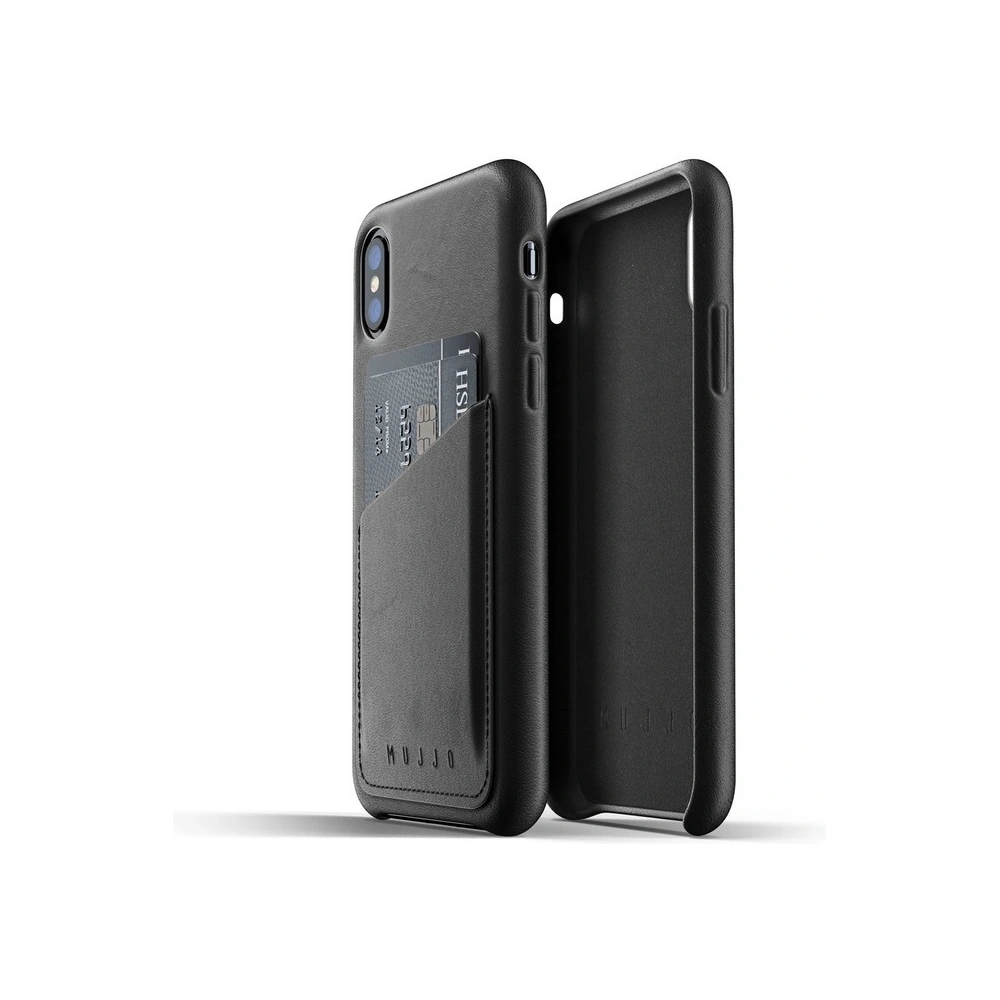 Hurtownia GSM - Etui Mujjo Full Leather Wallet Apple iPhone X/XS (czarne) - MUJ023BLK - {ean13} - Hurt