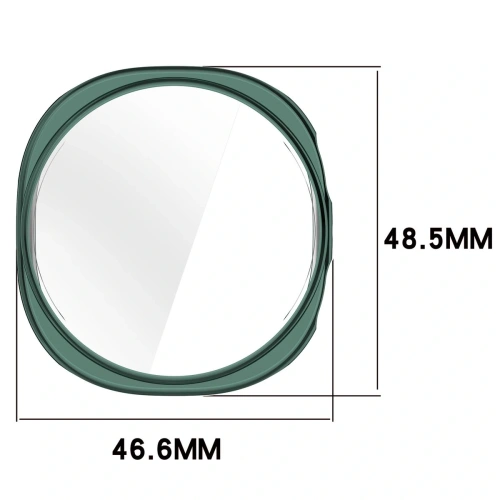 Etui z osłoną ekranu Bizon Case Watch Felipe do Samsung Galaxy Watch 8 44mm zielone