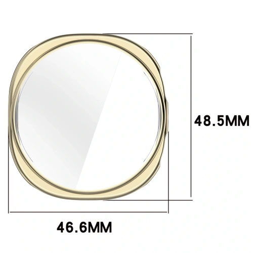 Etui z osłoną ekranu Bizon Case Watch Felipe do Samsung Galaxy Watch 8 44mm złote