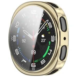 Etui z osłoną ekranu Bizon Case Watch Felipe do Samsung Galaxy Watch 8 44mm złote