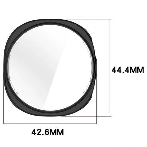 Etui z osłoną ekranu Bizon Case Watch Felipe do Samsung Galaxy Watch 8 40mm czarne