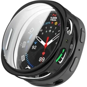 Etui z osłoną ekranu Bizon Case Watch Felipe do Samsung Galaxy Watch 8 40mm czarne