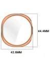 Etui z osłoną ekranu Bizon Case Watch Felipe do Samsung Galaxy Watch 8 40mm różowozłote