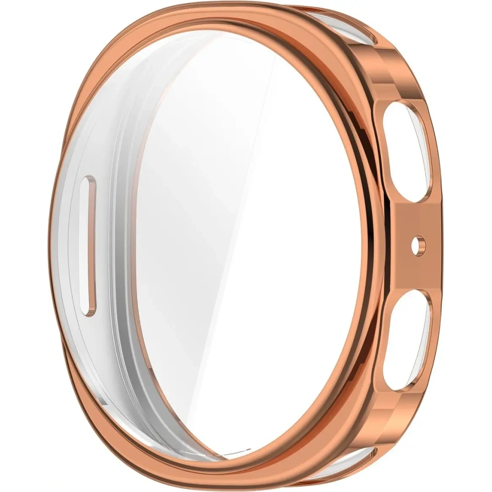 Etui z osłoną ekranu Bizon Case Watch Felipe do Samsung Galaxy Watch 8 40mm różowozłote