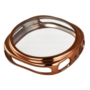 Etui z osłoną ekranu Bizon Case Watch Felipe do Samsung Galaxy Watch 8 40mm różowozłote