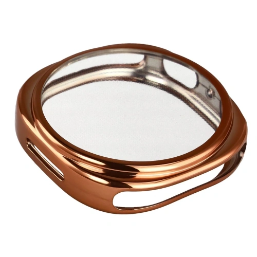 Etui z osłoną ekranu Bizon Case Watch Felipe do Samsung Galaxy Watch 8 40mm różowozłote