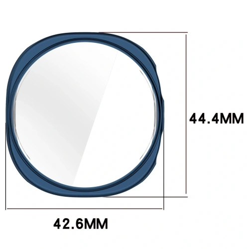 Etui z osłoną ekranu Bizon Case Watch Felipe do Samsung Galaxy Watch 8 40mm niebieskie