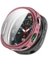 Etui z osłoną ekranu Bizon Case Watch Felipe do Samsung Galaxy Watch 8 40mm różowe