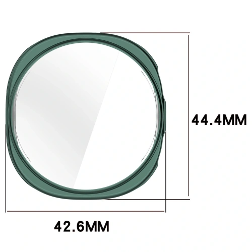 Etui z osłoną ekranu Bizon Case Watch Felipe do Samsung Galaxy Watch 8 40mm zielone