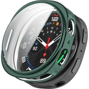 Etui z osłoną ekranu Bizon Case Watch Felipe do Samsung Galaxy Watch 8 40mm zielone