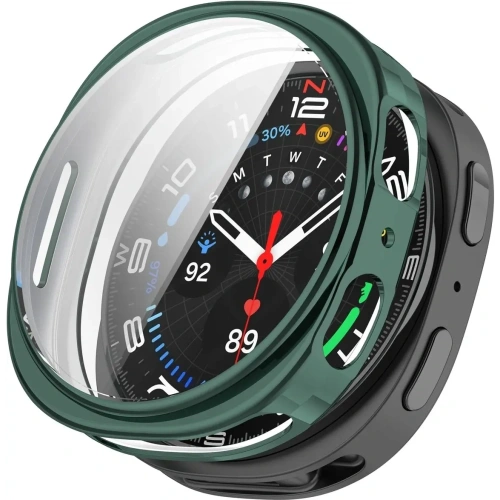 Etui z osłoną ekranu Bizon Case Watch Felipe do Samsung Galaxy Watch 8 40mm zielone