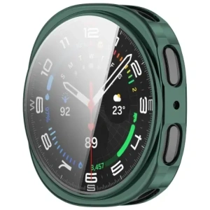 Etui z osłoną ekranu Bizon Case Watch Felipe do Samsung Galaxy Watch 8 40mm zielone