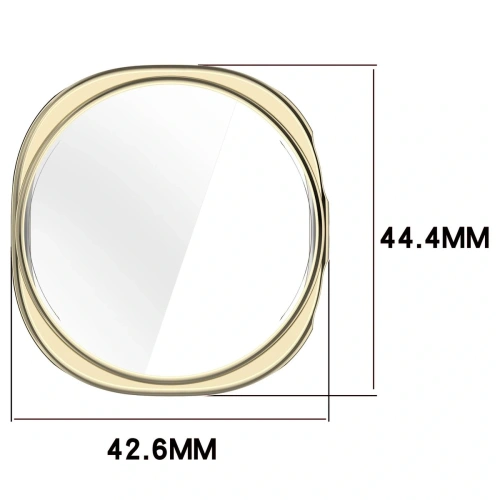 Etui z osłoną ekranu Bizon Case Watch Felipe do Samsung Galaxy Watch 8 40mm złote