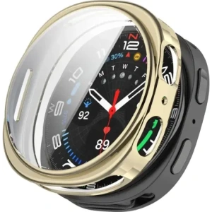 Etui z osłoną ekranu Bizon Case Watch Felipe do Samsung Galaxy Watch 8 40mm złote