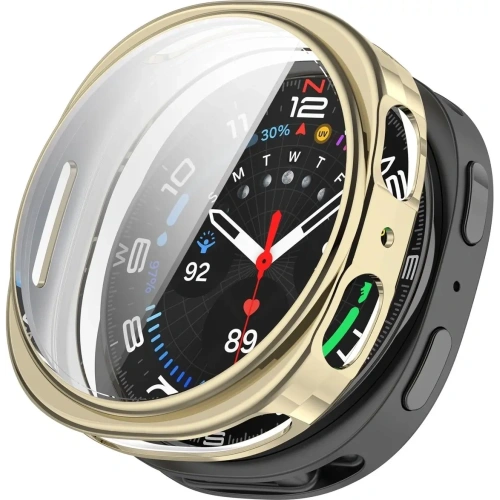 Etui z osłoną ekranu Bizon Case Watch Felipe do Samsung Galaxy Watch 8 40mm złote